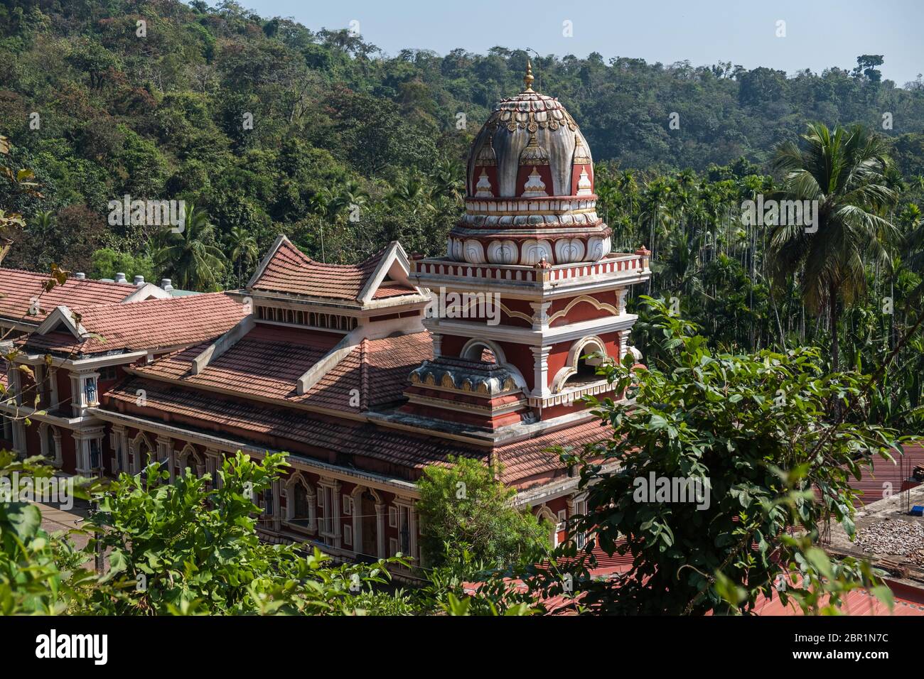 Indian temple in Jungle, South Goa, India Stock Photo