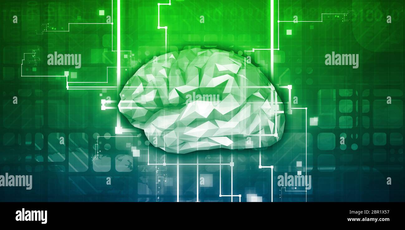 Neural Network Science Engineering Technology as Concept Stock Photo