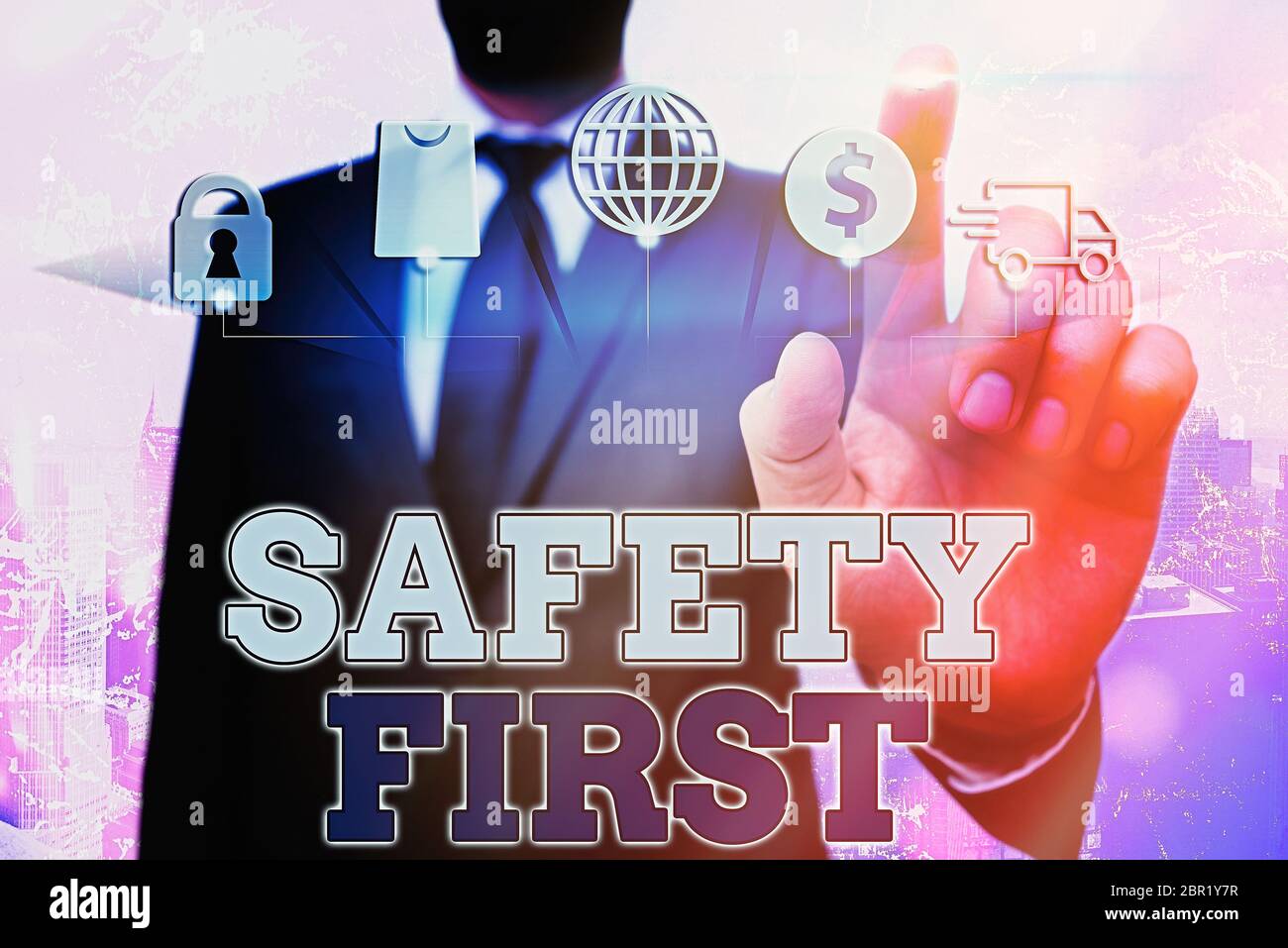 Safety first meaning warning prevention hires stock photography and