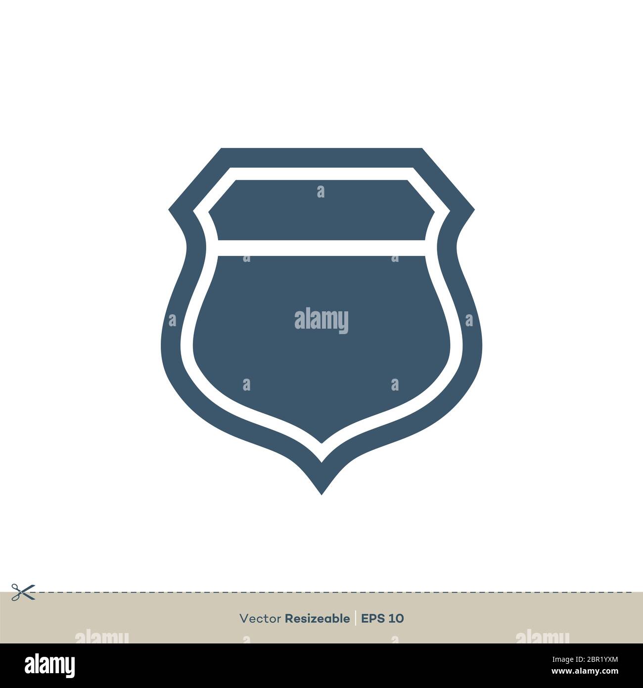 Shield Icon Vector Logo Template Illustration Design Stock Photo - Alamy