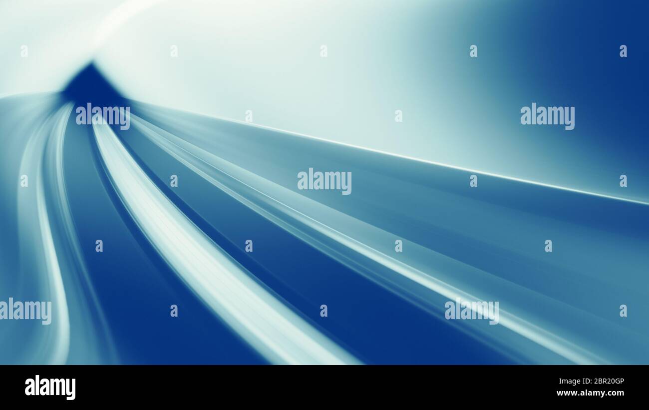 Blue glow blur lines abstract background. 3d rendering Stock Photo - Alamy