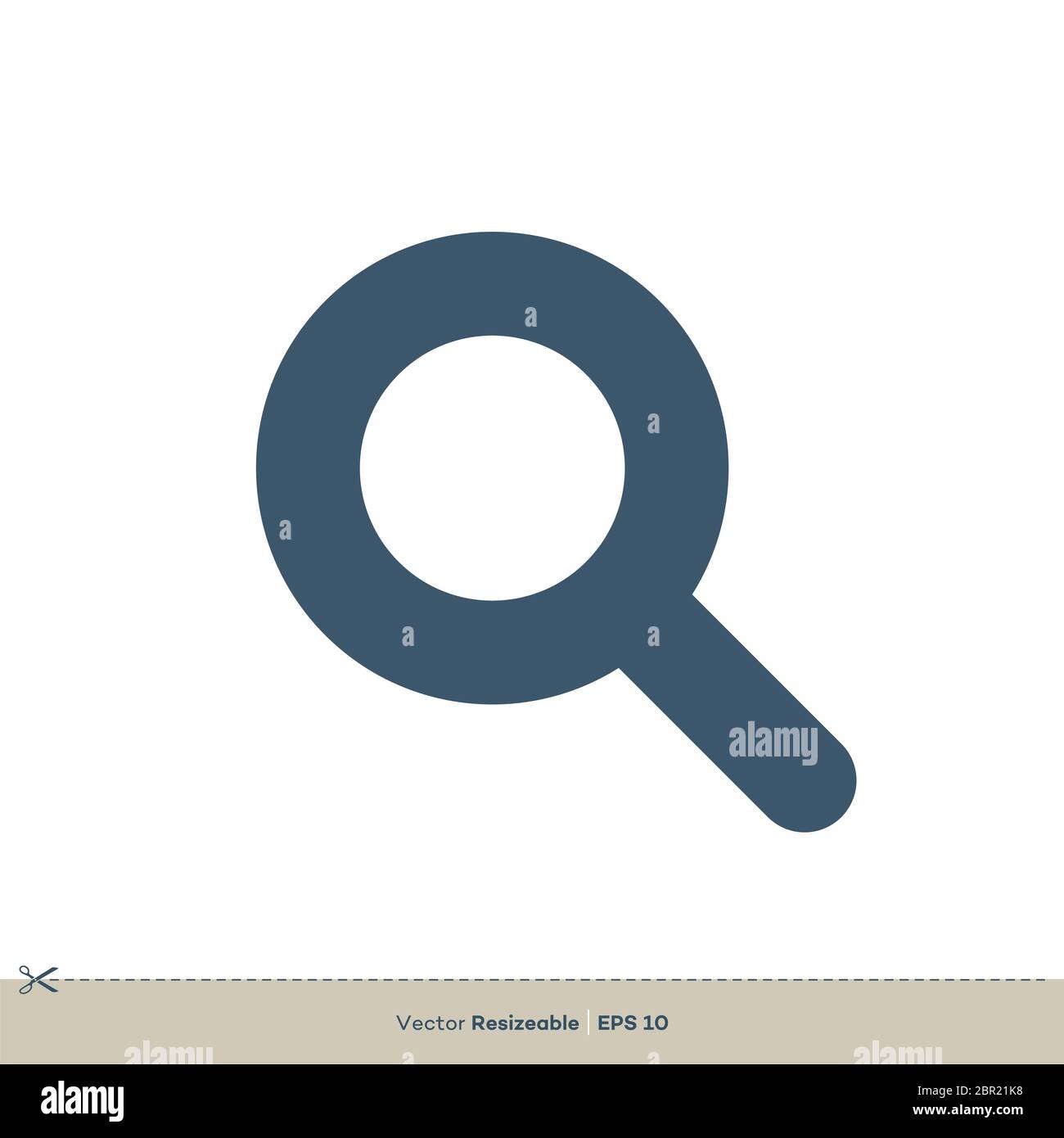 Search Magnifying Glass Icon Vector Logo Template Illustration Design