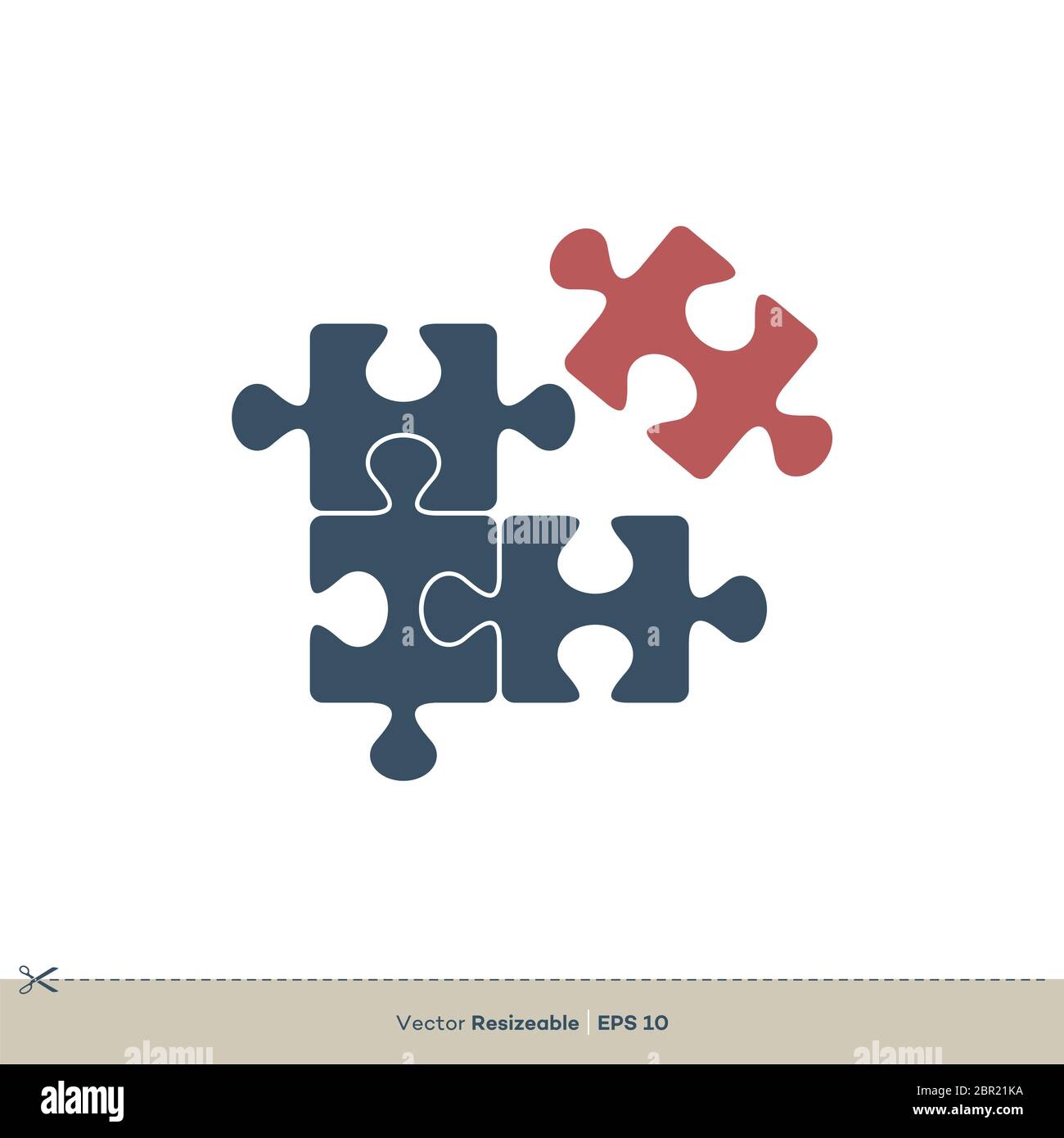 Puzzle Piece Icon Vector Logo Template Illustration Design Stock Photo Alamy