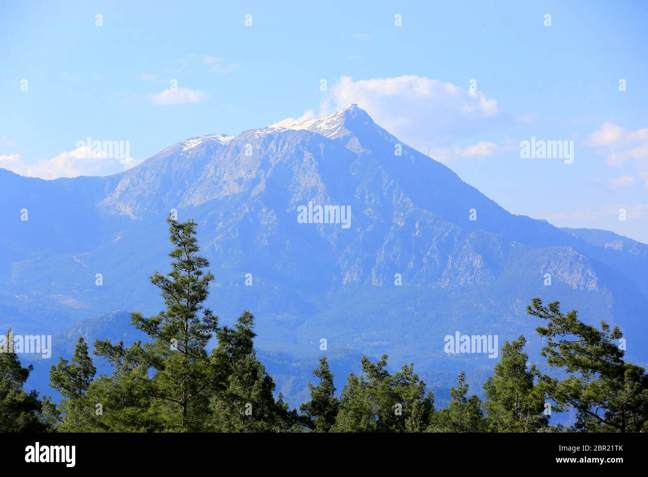 Famous Tahtali Dagi Mountain In Turkey Landscape From Lician Way Tourist Path In Turkish Mountains Stock Photo Alamy