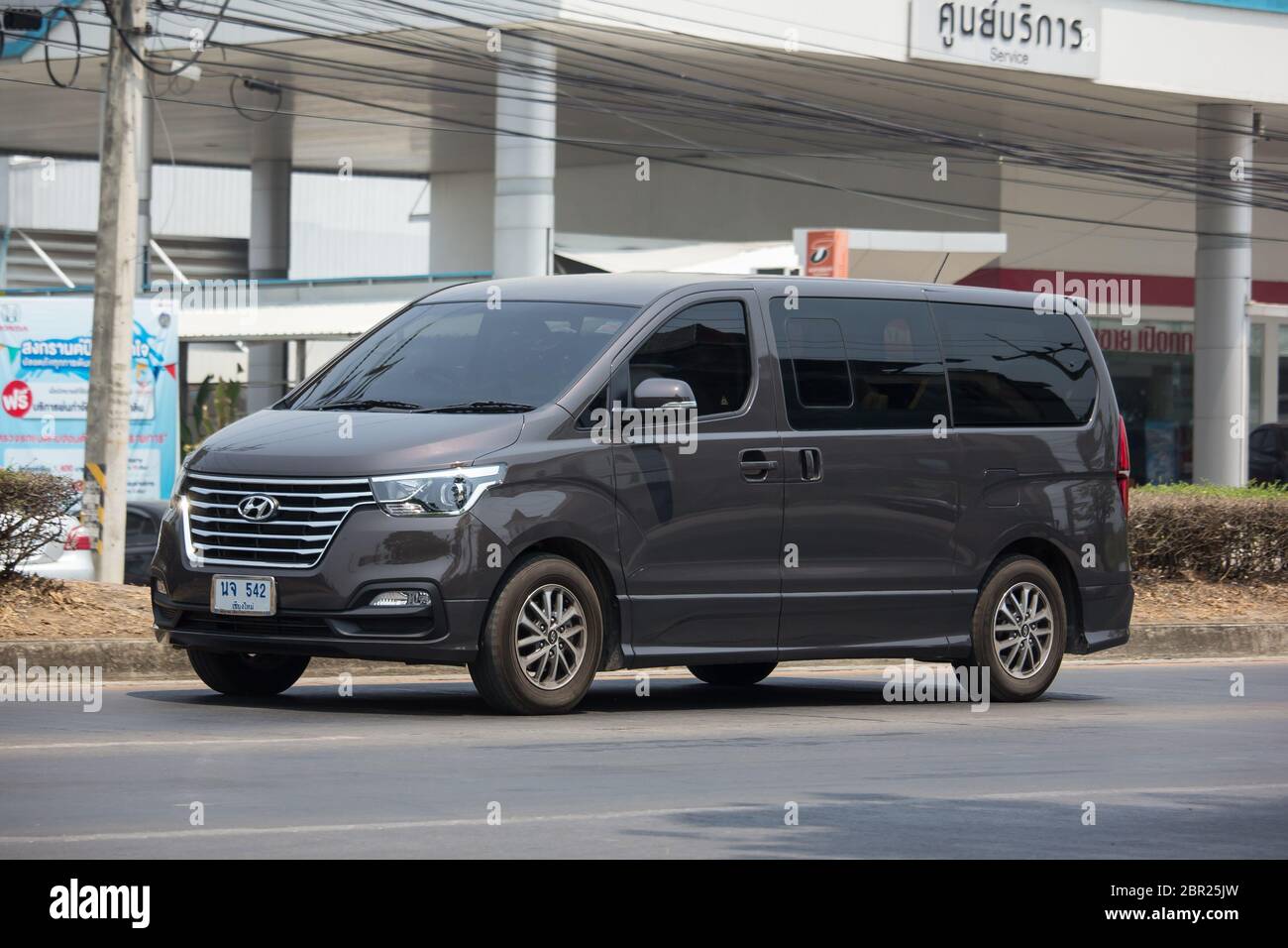 Chiangmai, Thailand - April 21 2020: Private Luxury Van from Hyundai Korea. New  Hyundai H1. On road no.1001, 8 km from Chiangmai city Stock Photo - Alamy