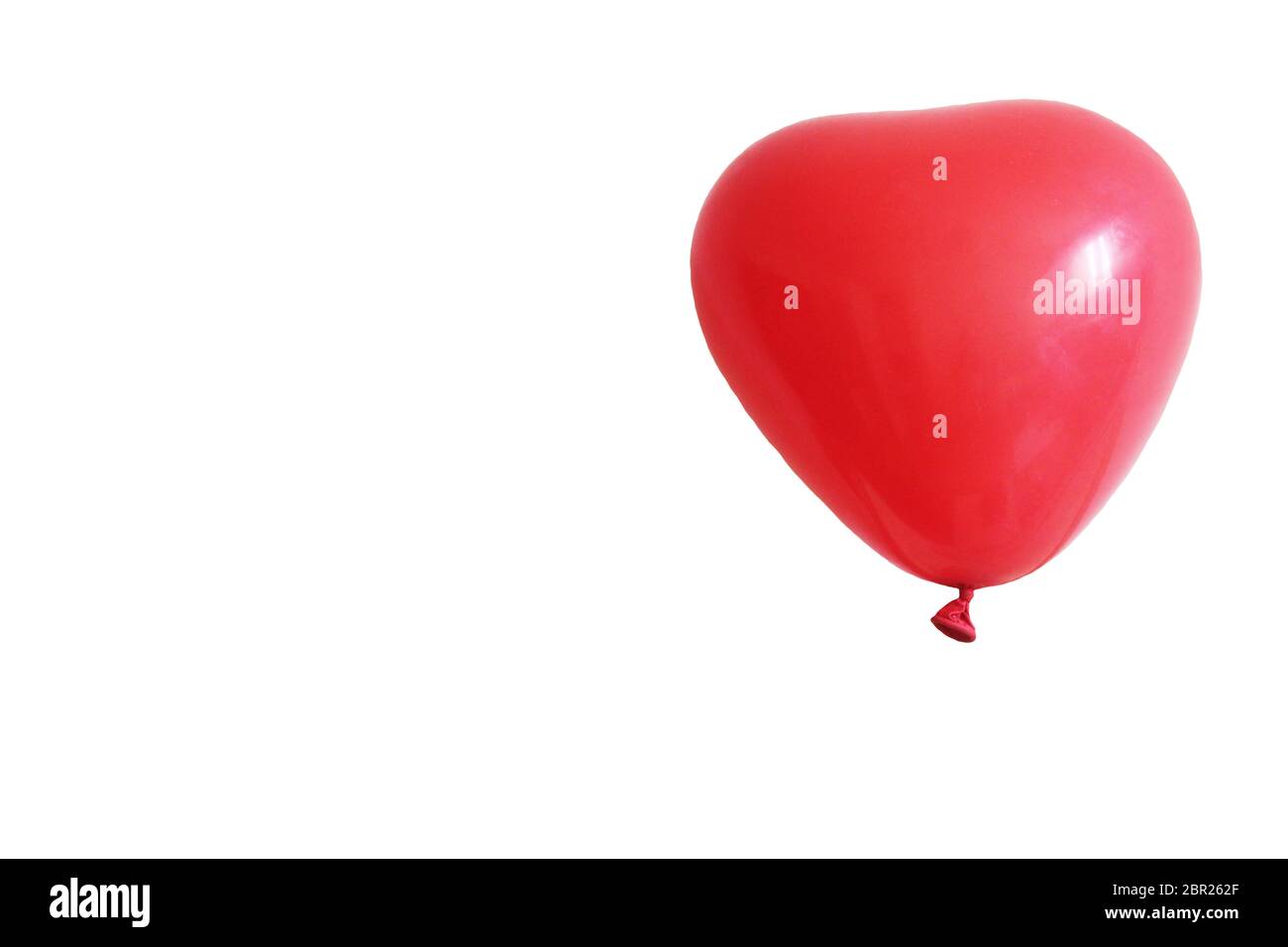 Red heart balloon isolated on white background Stock Photo - Alamy
