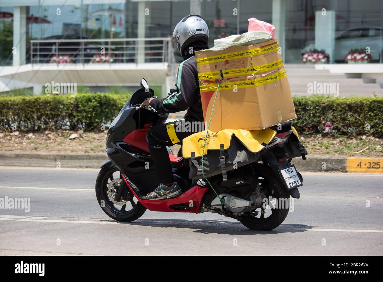 Chiangmai Thailand May 1 2020 Flash Express And Logistics Mini Container Motorcycle Photo At Road No 121 About 8 Km From Downtown Chiangmai Tha Stock Photo Alamy