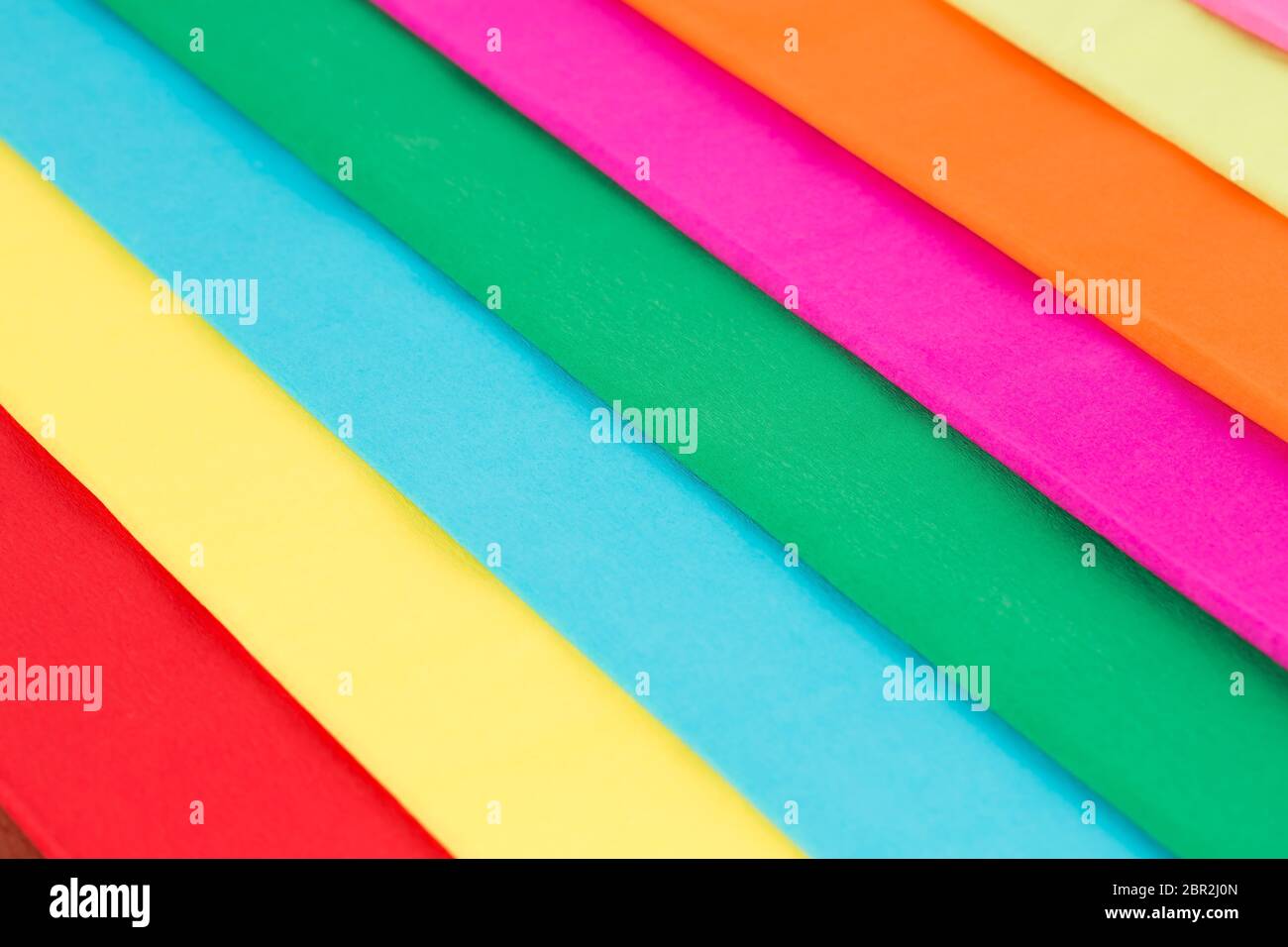 Colorful crepe papers texture as a background. Stock Photo