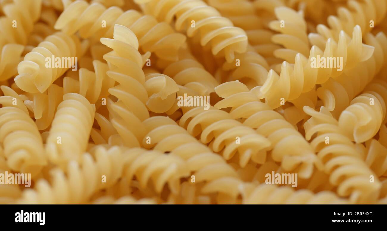 Stack of fusilli Stock Photo - Alamy