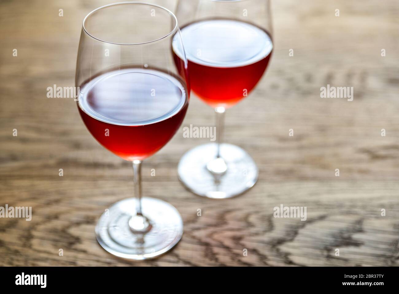 Glass of rose wine Stock Photo Alamy