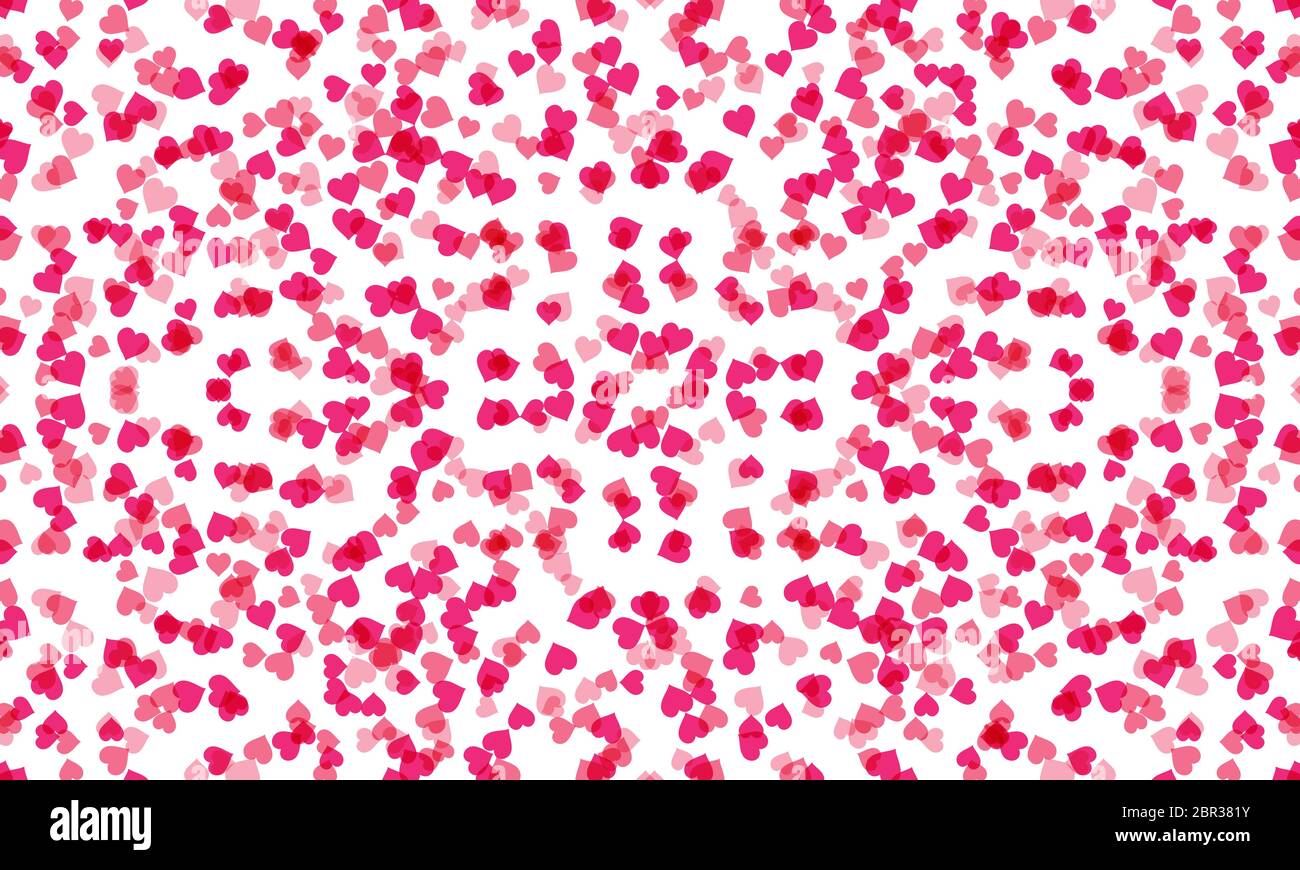 valentine background hearts love falling vector illustration Stock Vector