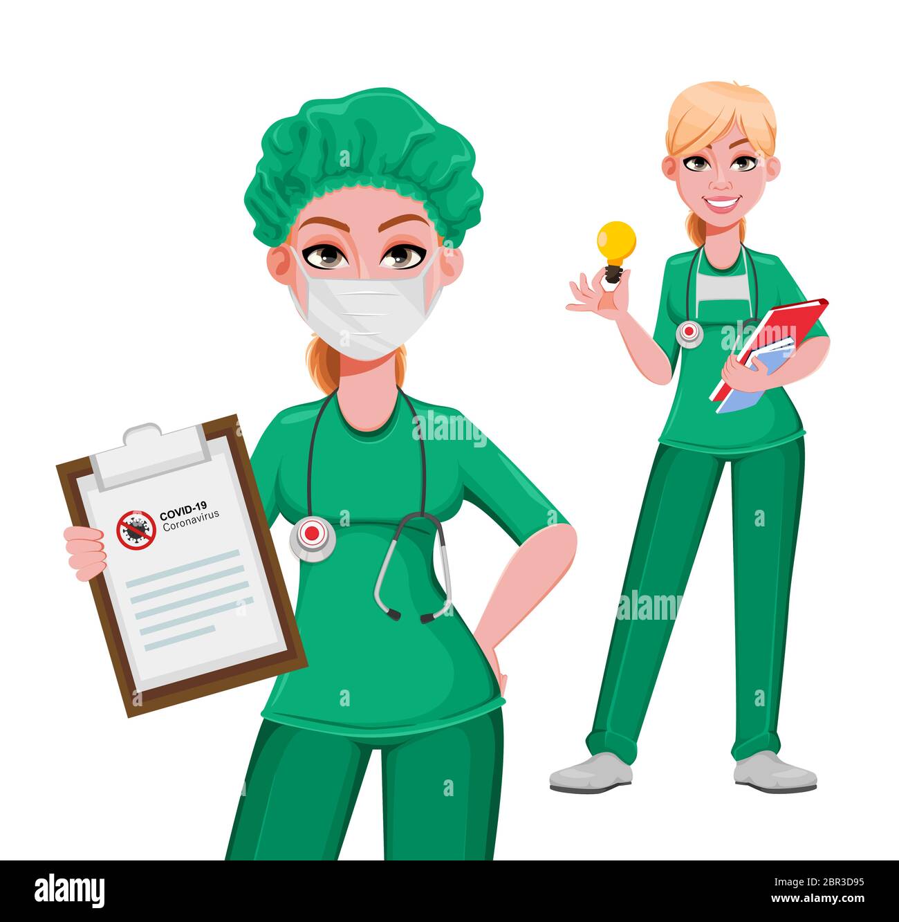 Nurse cartoon hi-res stock photography and images - Alamy