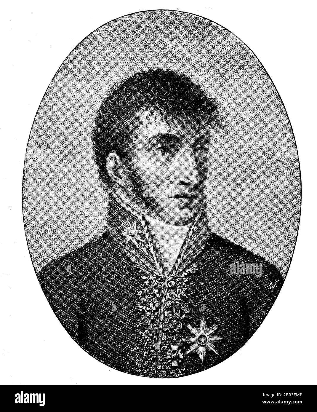 Louis Napoleon Bonaparte, September 2, 1778 - July 25, was one of four brothers of the Emperor Napoleon I of France. From 1806 to 1810, he served as Lodewijk Napoleon King of created by his brother Kingdom of Holland  /  Louis Napoleon Bonaparte, 2. September 1778 - 25. Juli, war einer von vier Brüdern des Kaisers Napoleon I. von Frankreich. Von 1806 bis 1810 war er als Lodewijk Napoleon König des von seinem Bruder geschaffenen Königreichs Holland, Historisch, historical, digital improved reproduction of an original from the 19th century / digitale Reproduktion einer Originalvorlage aus dem 19 Stock Photo