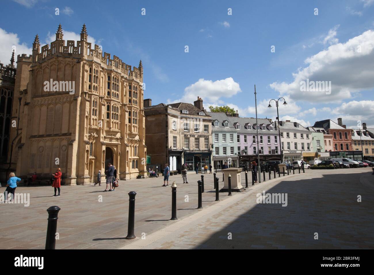 Cirencester town centre in Gloucestershire in the UK Stock Photo