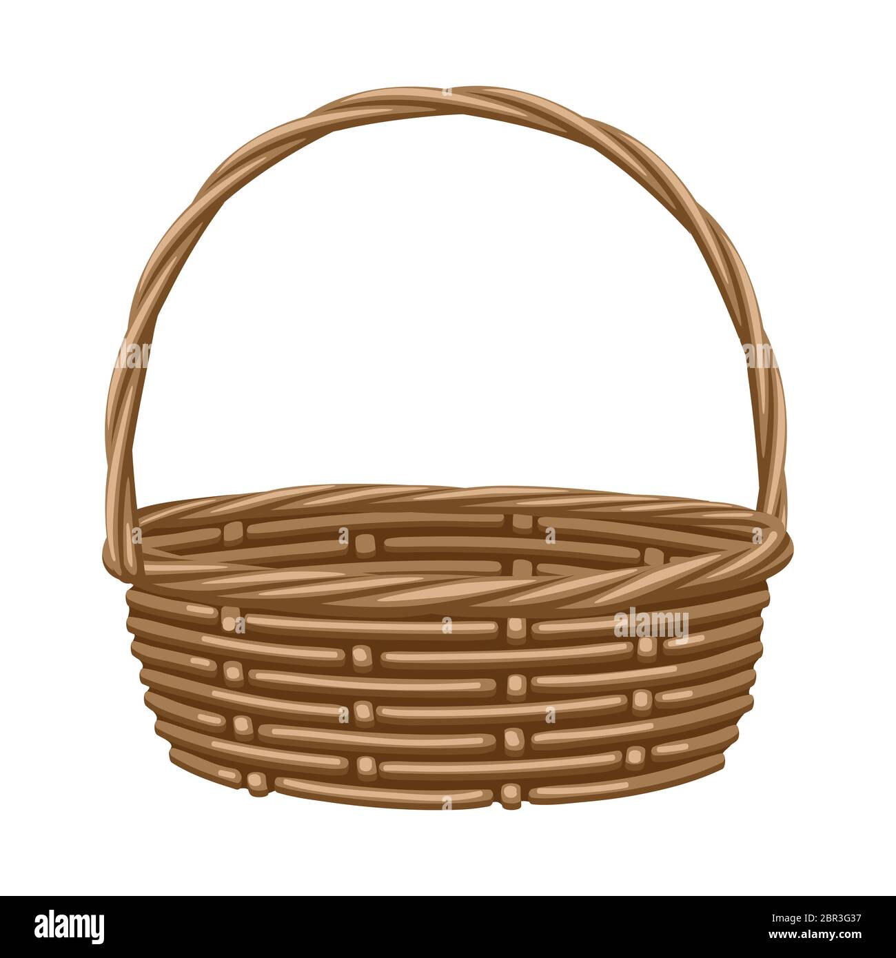 Illustration of empty basket for vegetables Stock Vector Image & Art - Alamy