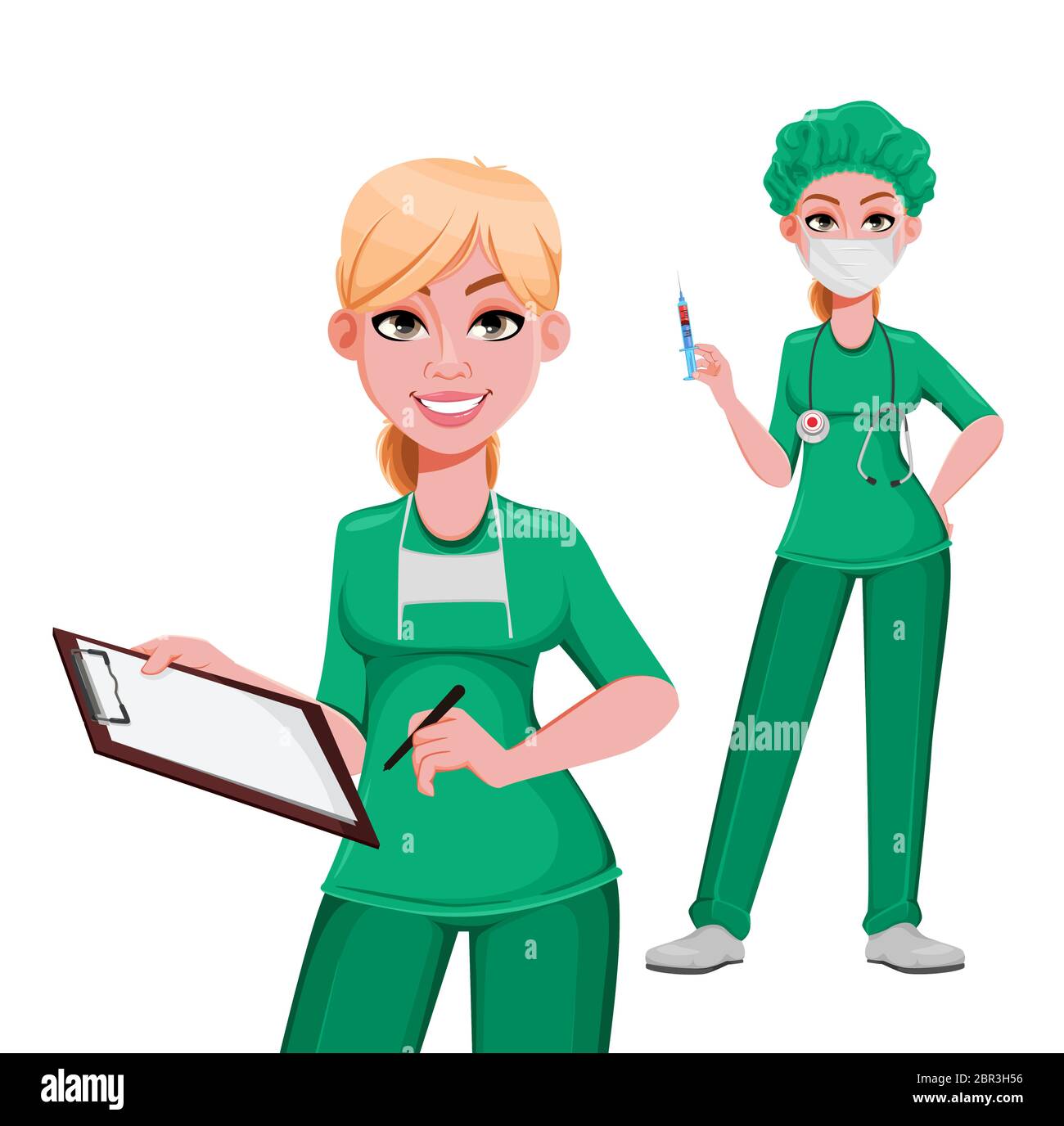 Custom Cartoon Doctor Nurse Enfermera En Apuros Toiletry Bag Women