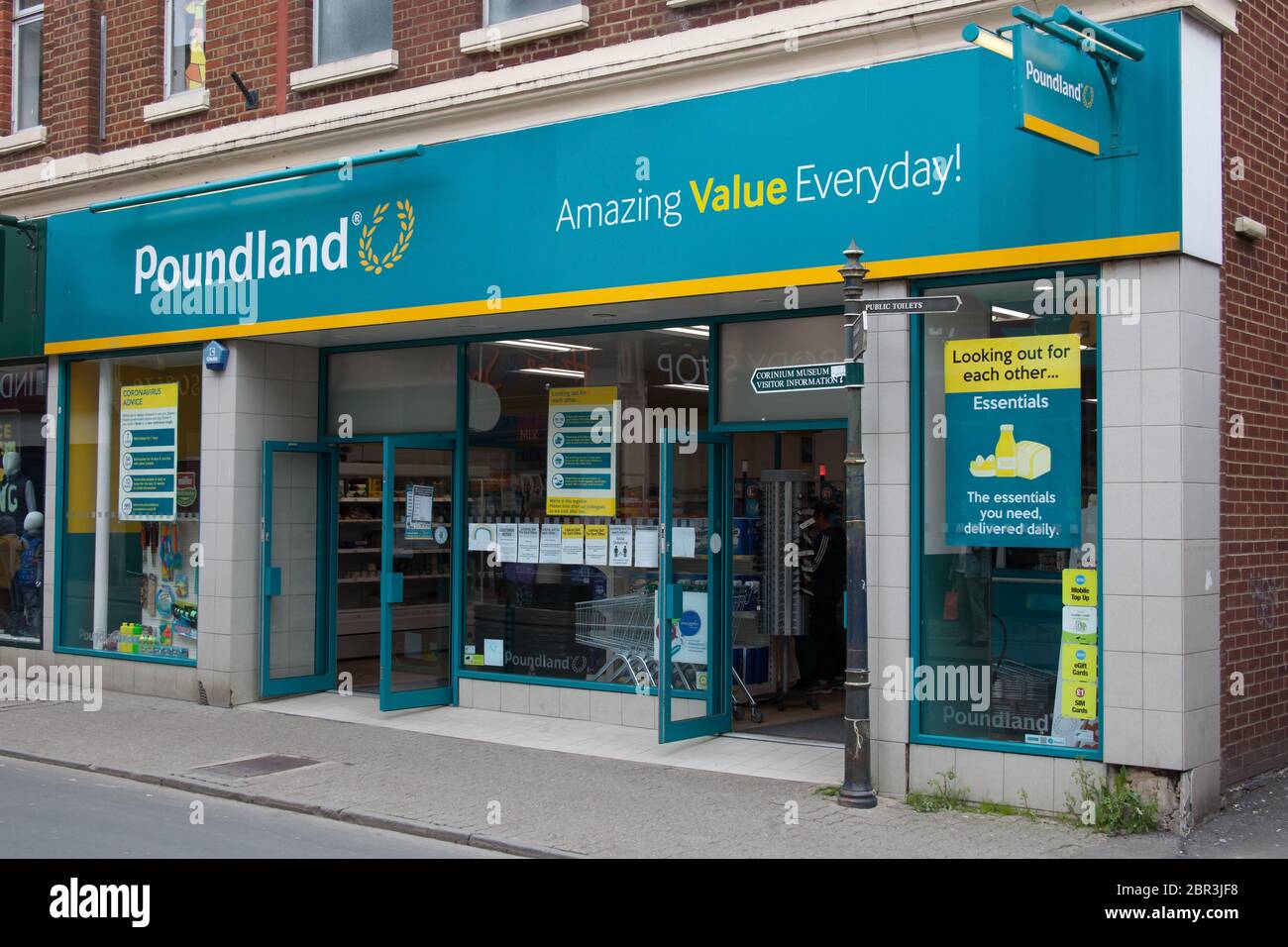 The shop Poundland in Cirencester, Gloucestershire, UK Stock Photo Alamy