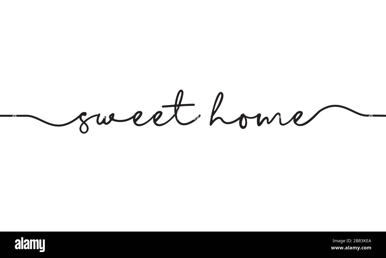sweet home word handwritten design vector Stock Vector Image & Art Alamy