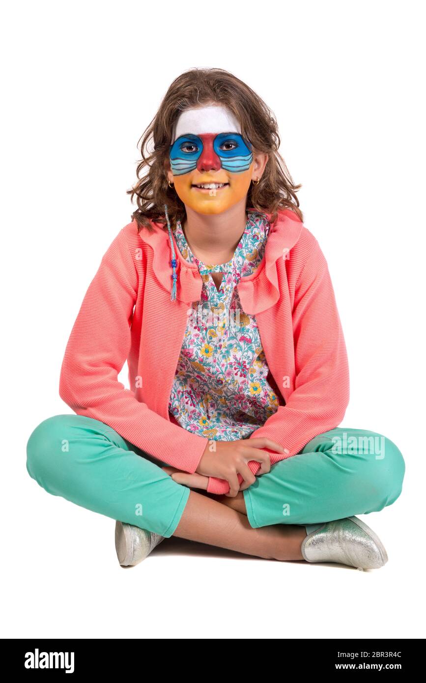 Girl with animal face paint hi-res stock photography and images - Page 2 -  Alamy