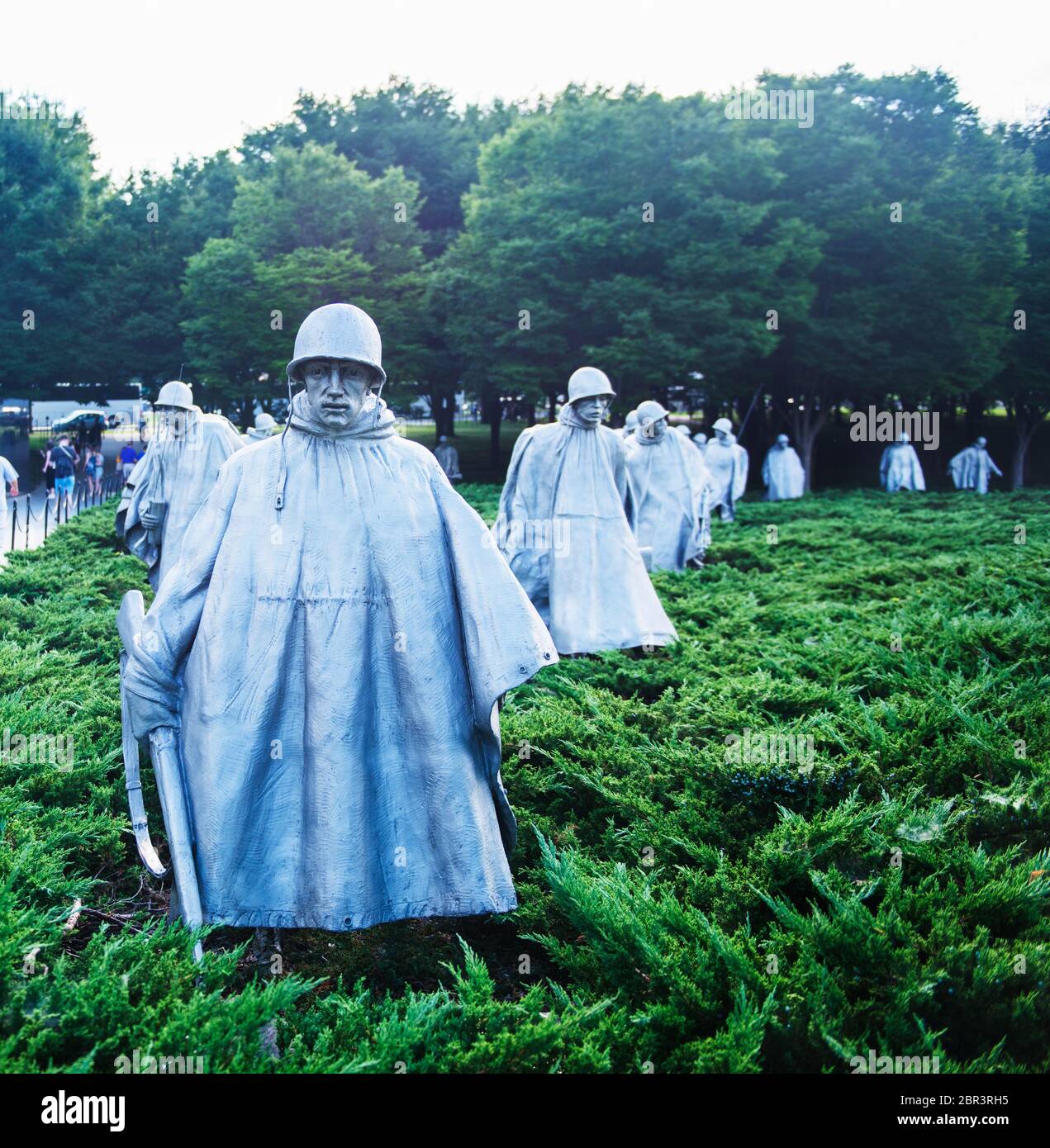 Korean war veterans memorial, Washington DC, United States Stock Photo