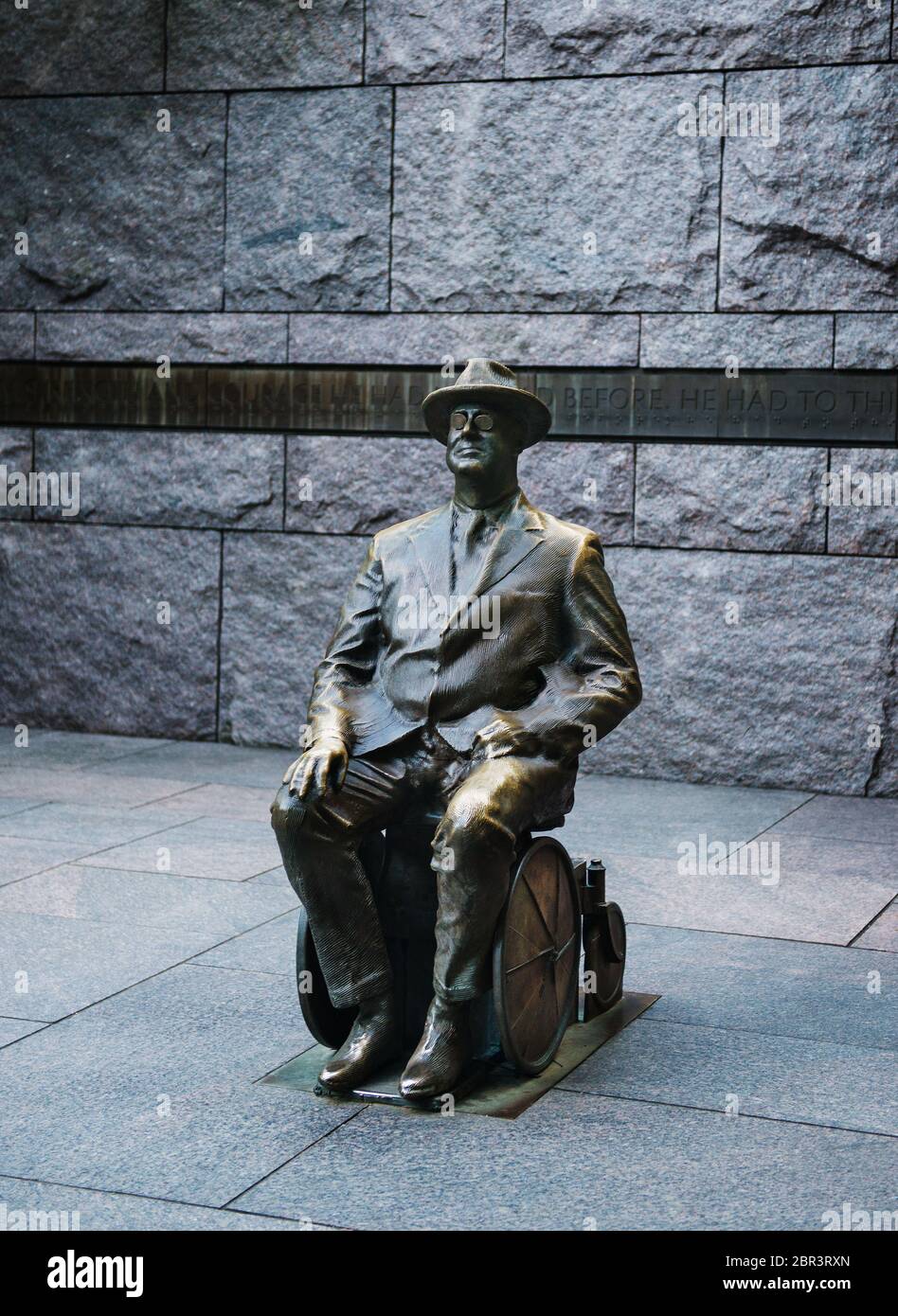 Memorial to President Franklin Delano Roosevelt, Washington DC, United States Stock Photo
