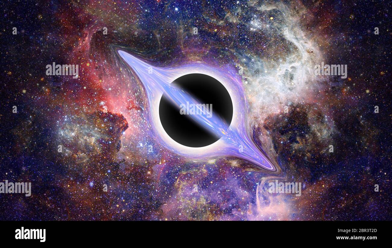 Black Hole Science Fiction Wallpaper Elements Of This Image Furnished By Nasa Stock Photo Alamy