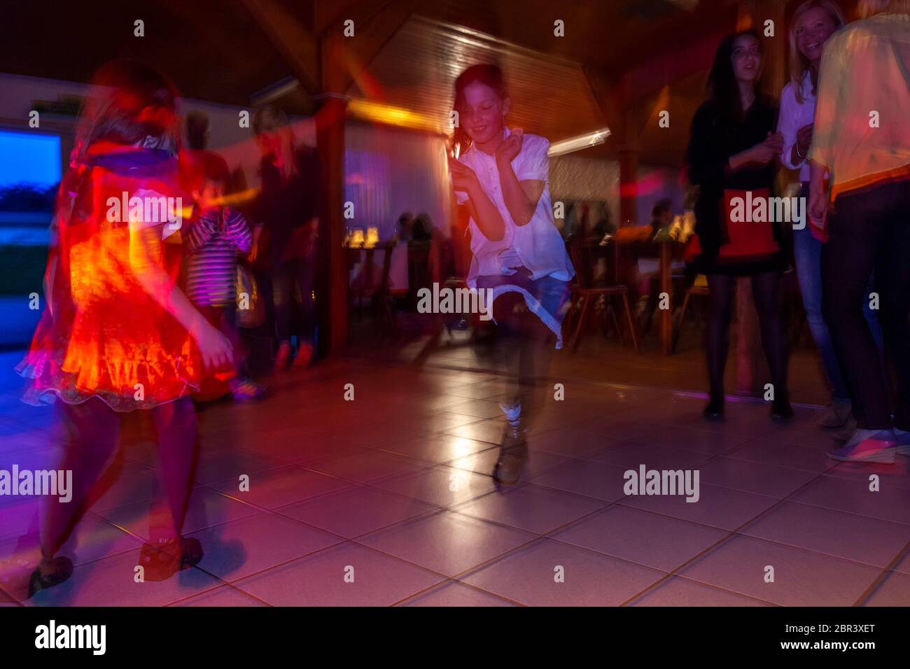 Private Party with children dancing Stock Photo