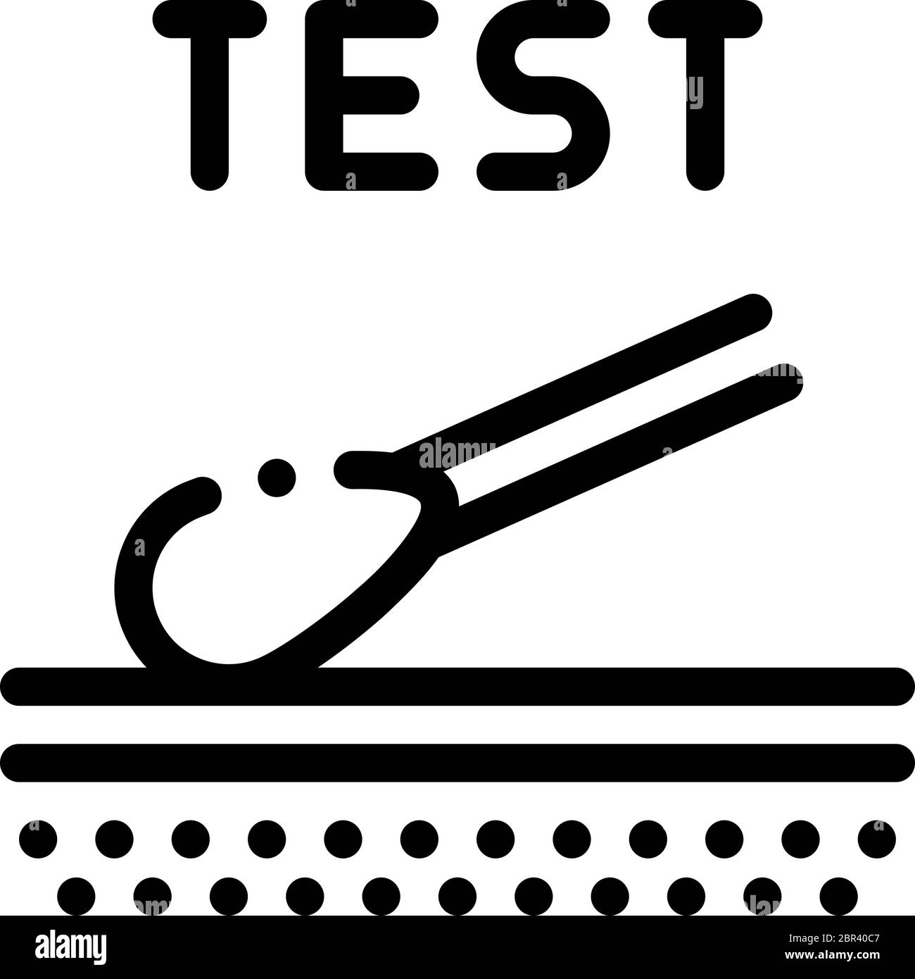 skin dermatitis test icon vector outline illustration Stock Vector ...