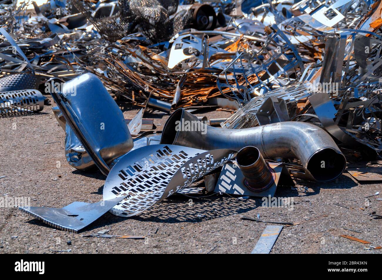 scrap metal collected for recycling Stock Photo Alamy
