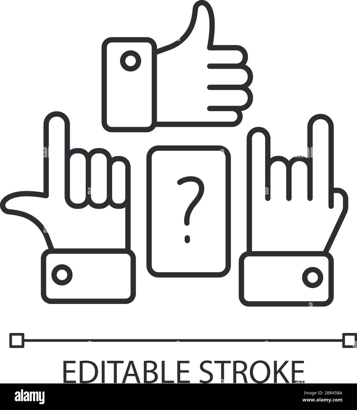 Charades pixel perfect linear icon Stock Vector Image & Art - Alamy