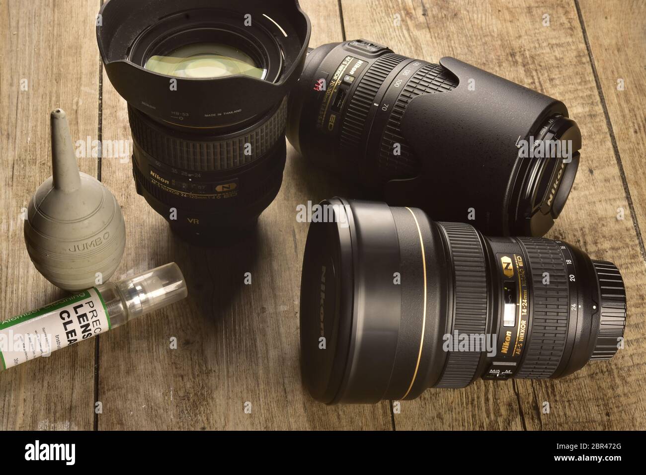 Photo gear clean set up, studio shot Stock Photo Alamy