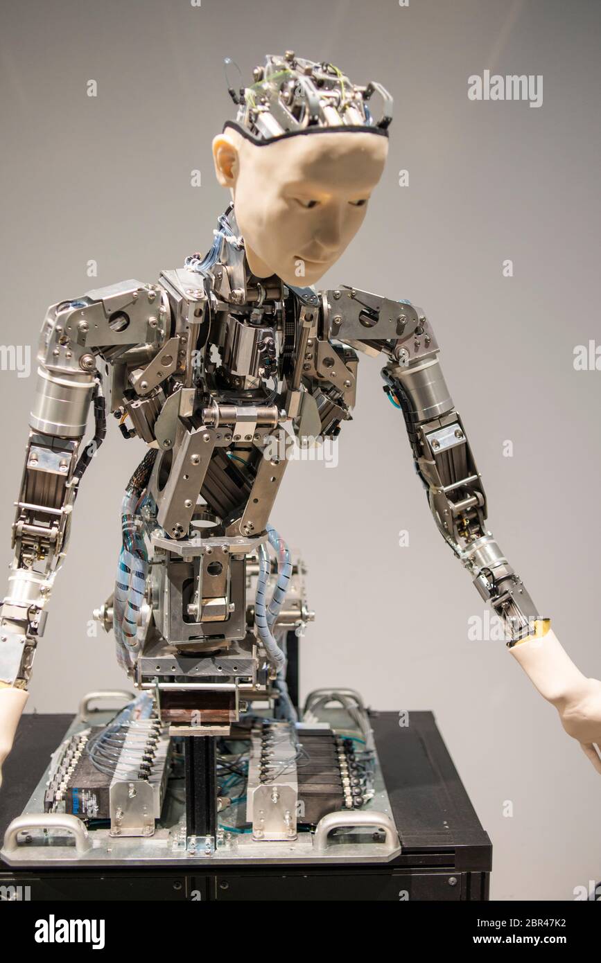 A humanoid robot called Alter, developed by Hiroshi Ishiguro Laboratories  is exhibited at the National Museum of Emerging Science and Innovation in  Tokyo, Japan Stock Photo - Alamy