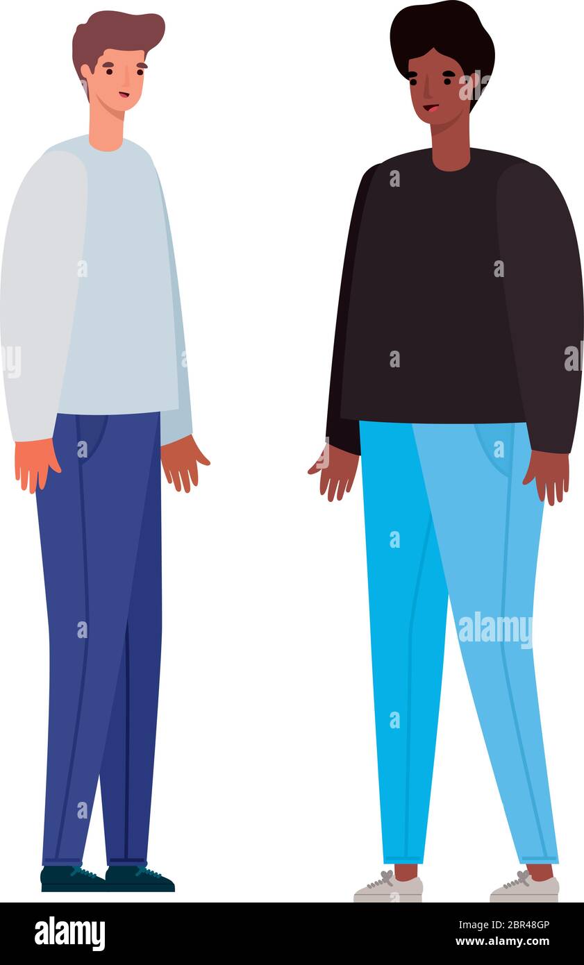 two men avatars vector design Stock Vector Image & Art - Alamy