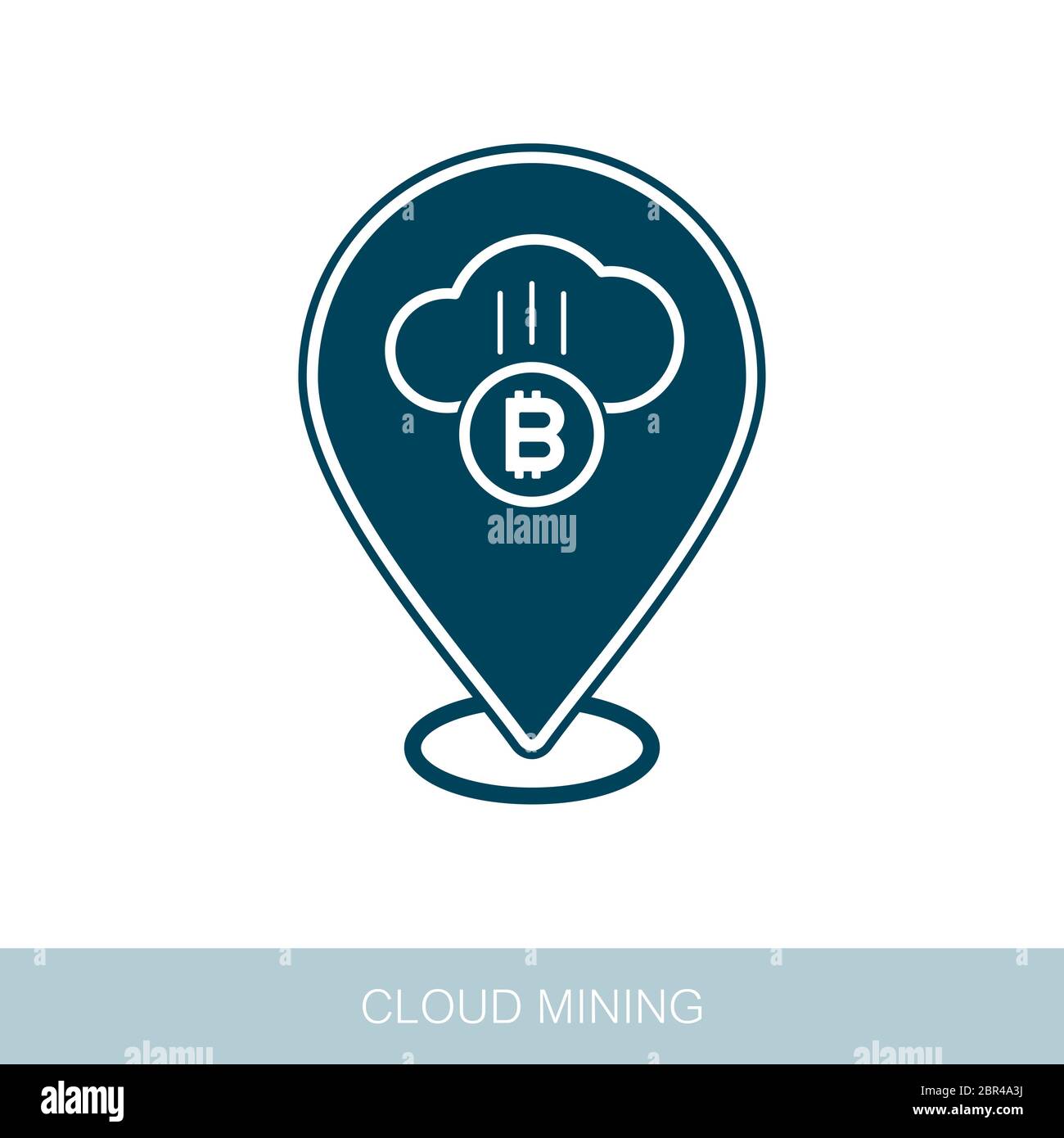 Mining bitcoin pin map icon. Map pointer. Map markers. Vector design of  blockchain technology, bitcoin, altcoins, cryptocurrency mining, finance,  digi Stock Photo - Alamy