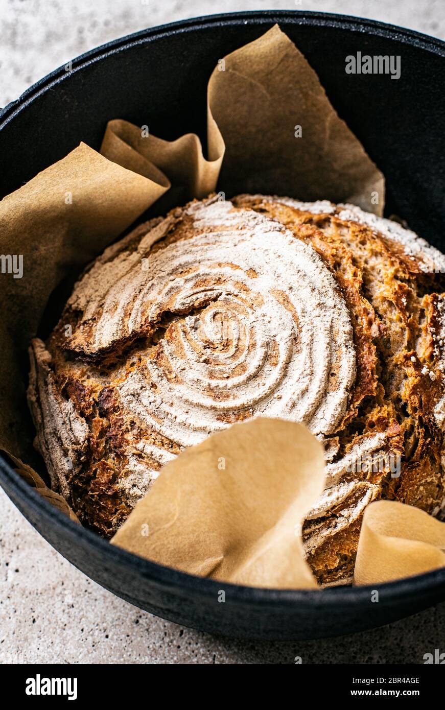 Whole Wheat Sourdough Bread Stock Photo Alamy