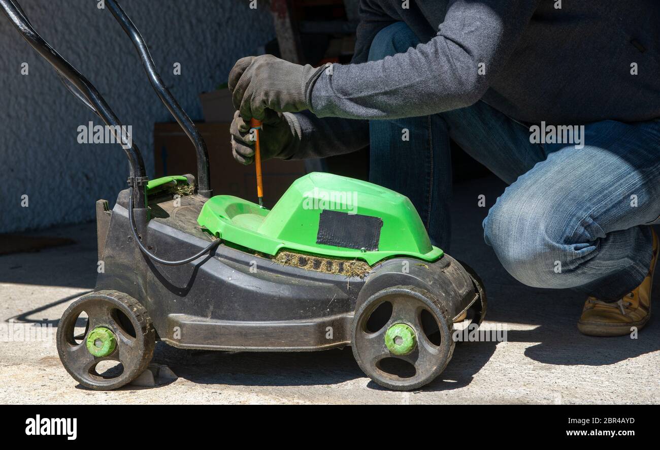 Florabest electric lawn online mower