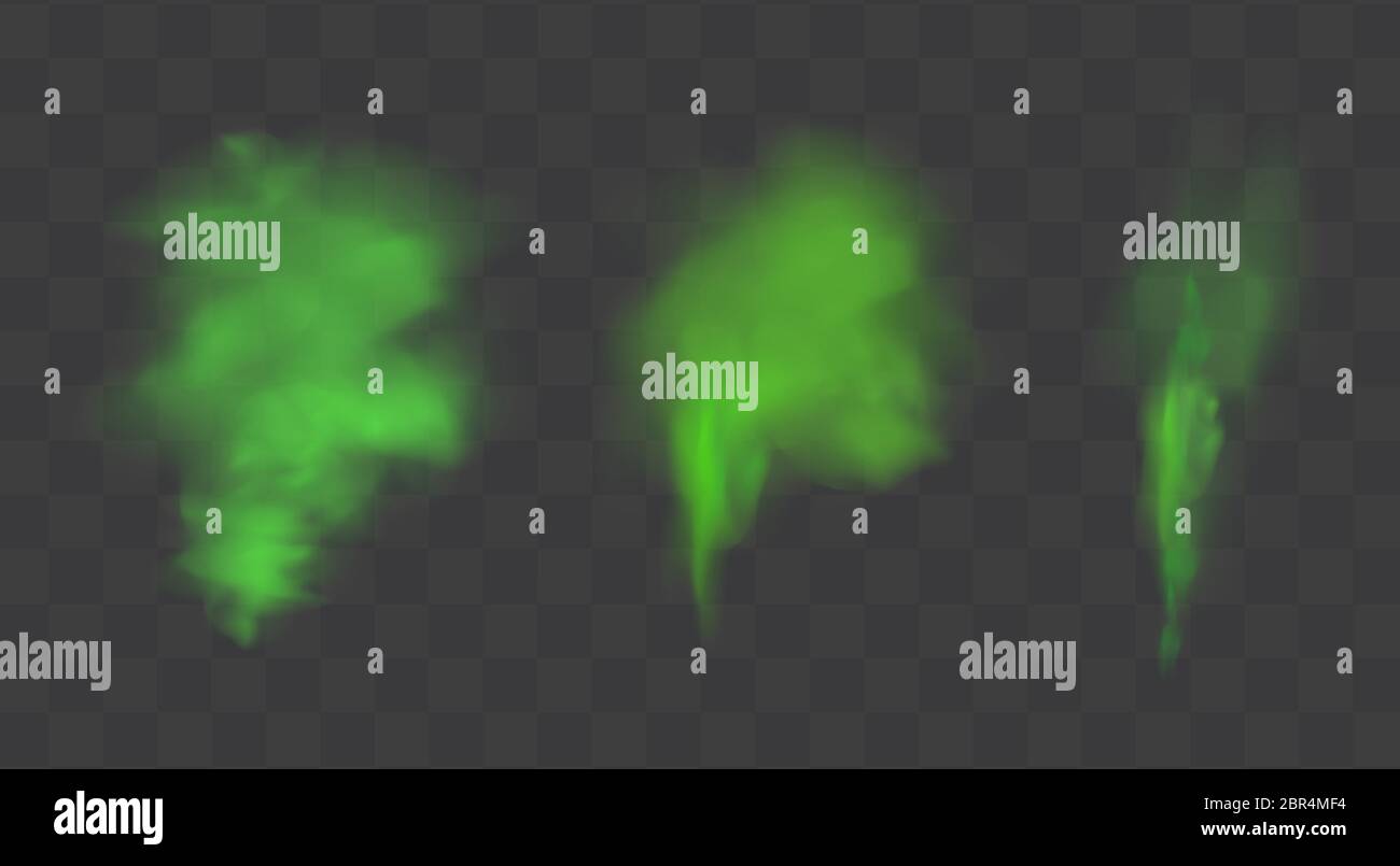 Green stink bad smell, smoke or poison gases,chemical toxic vapour