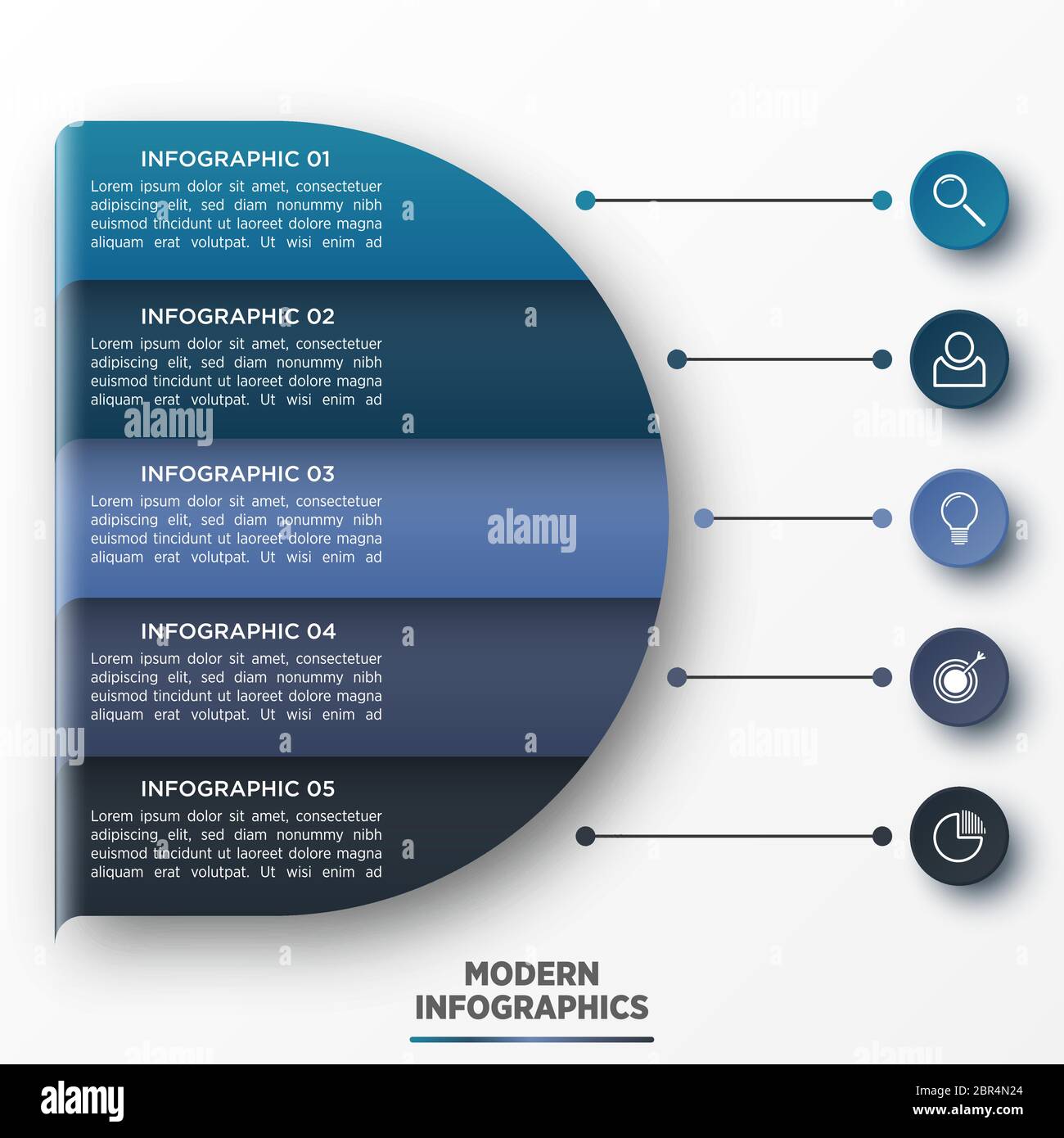 Vector 3D infographic template for presentation. Business data ...