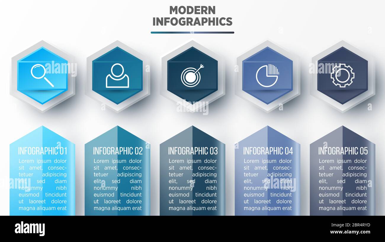 Vector 3D infographic template for presentation. Business data ...