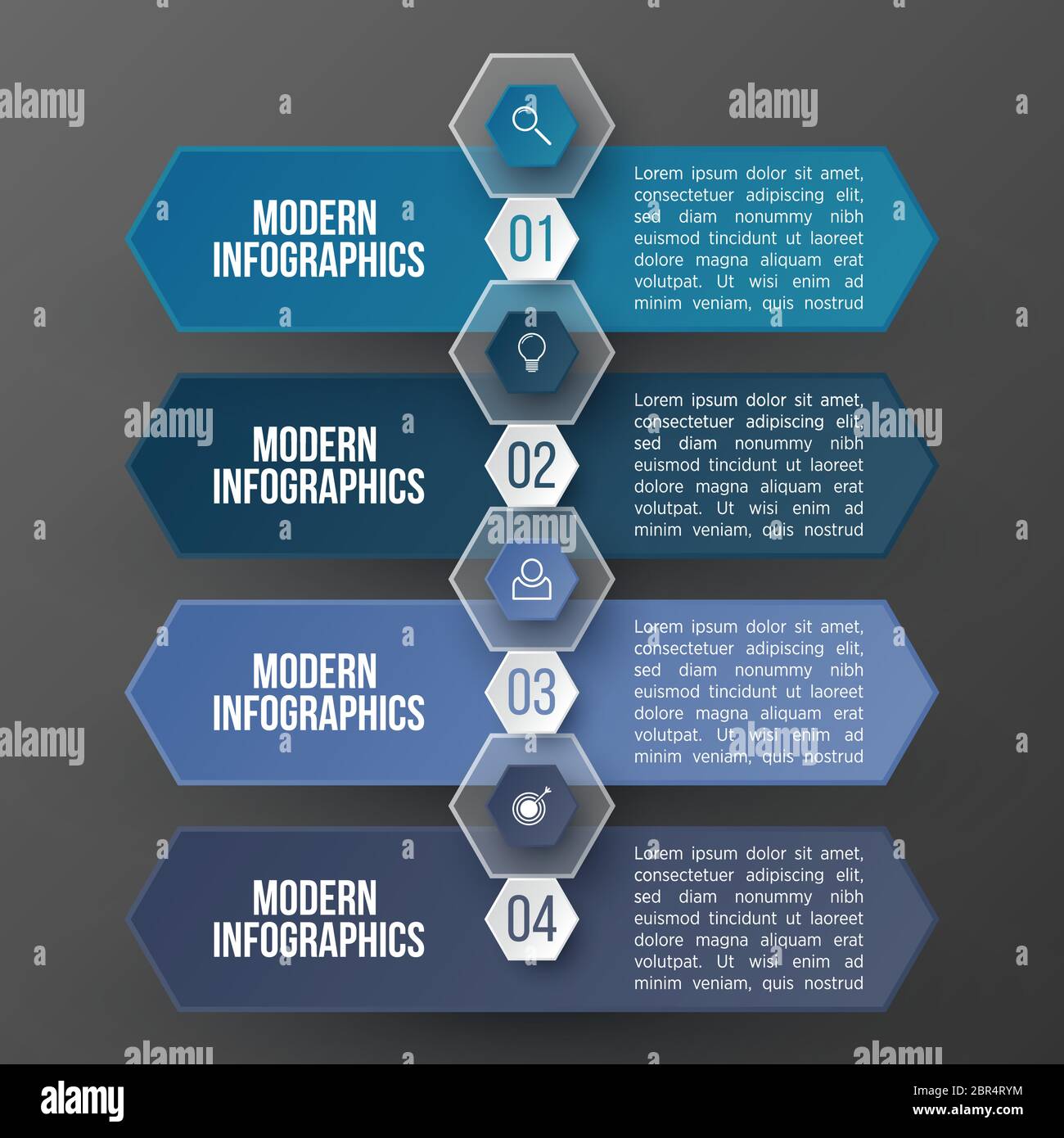 Vector 3D infographic template for presentation. Business data ...