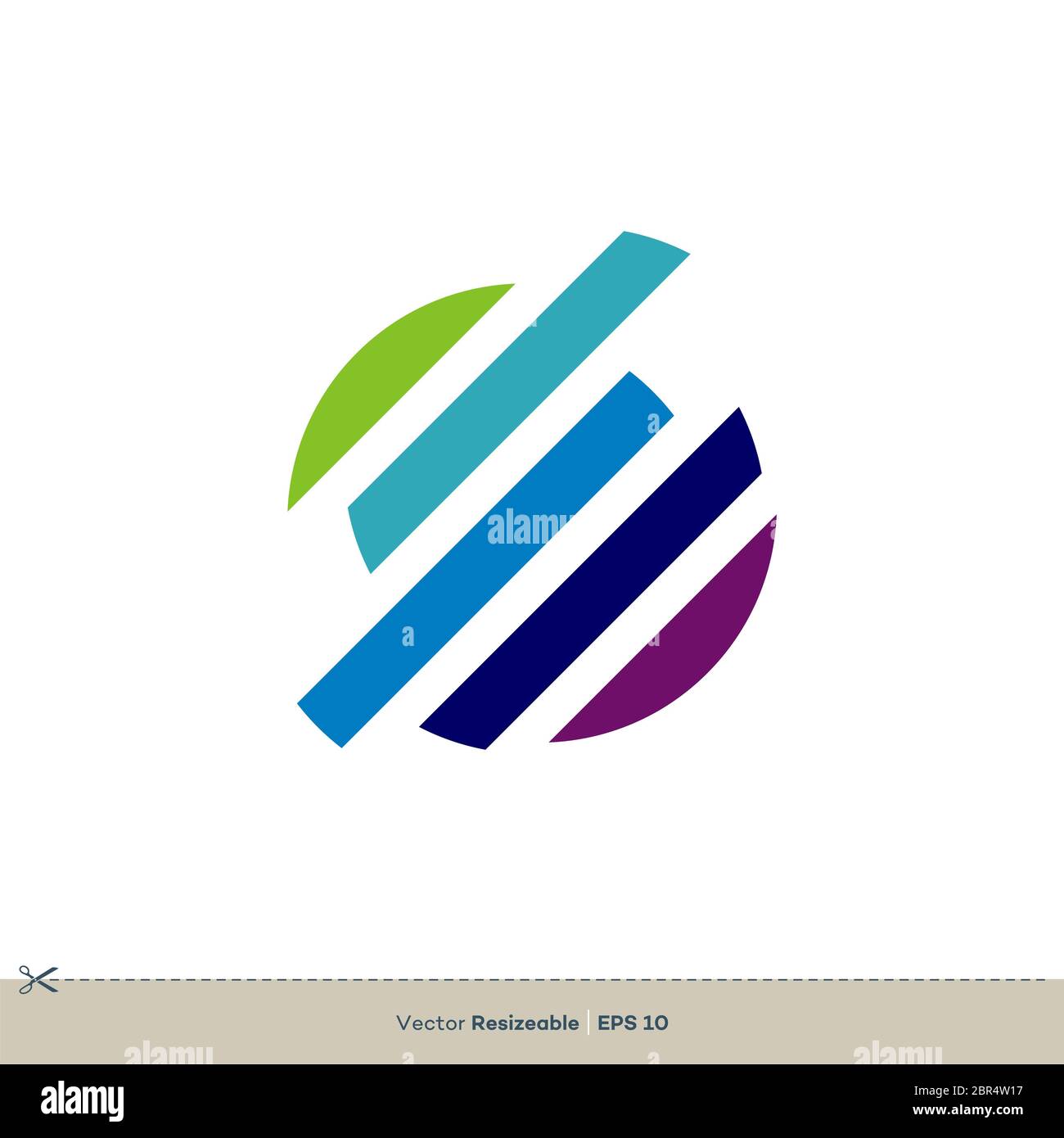 Line of Globe vector Logo Template Illustration Design Stock Photo - Alamy
