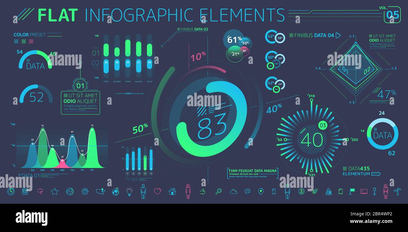 Corporate Infographic Elements is an excellent collection of vector graphs, charts and diagrams. Stock Photo