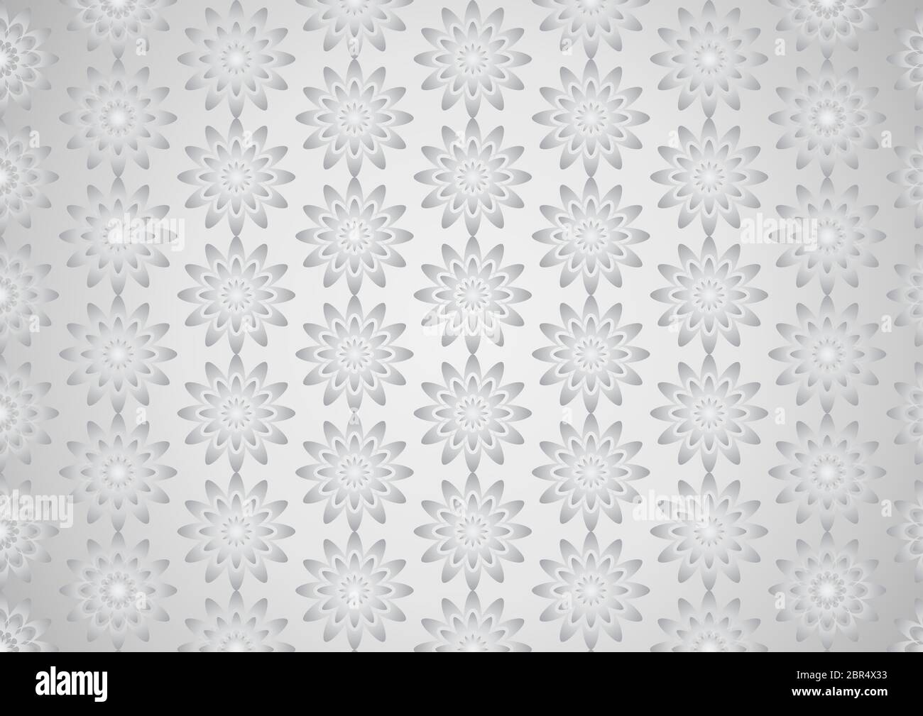 Silver sweet blossom pattern on pastel background. Abstract bloom ...