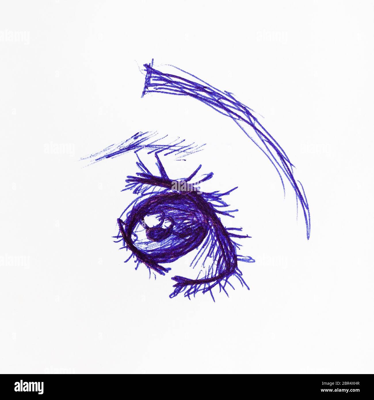 Easy Beginners Tutorial to draw an EYE using a ball Pen - Anyone can give  it a try ! - YouTube