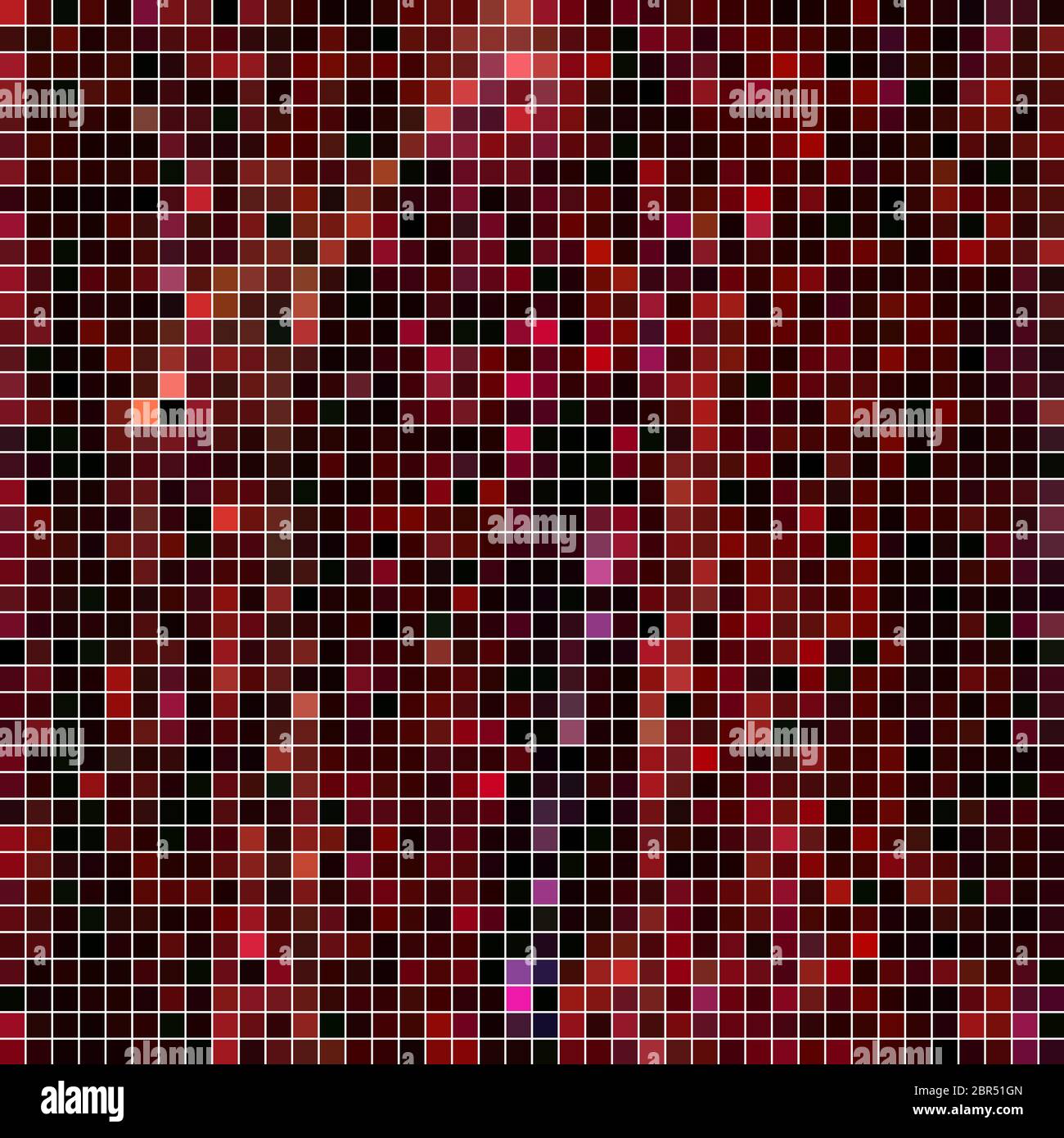 abstract square pixel mosaic background - dark red Stock Photo - Alamy