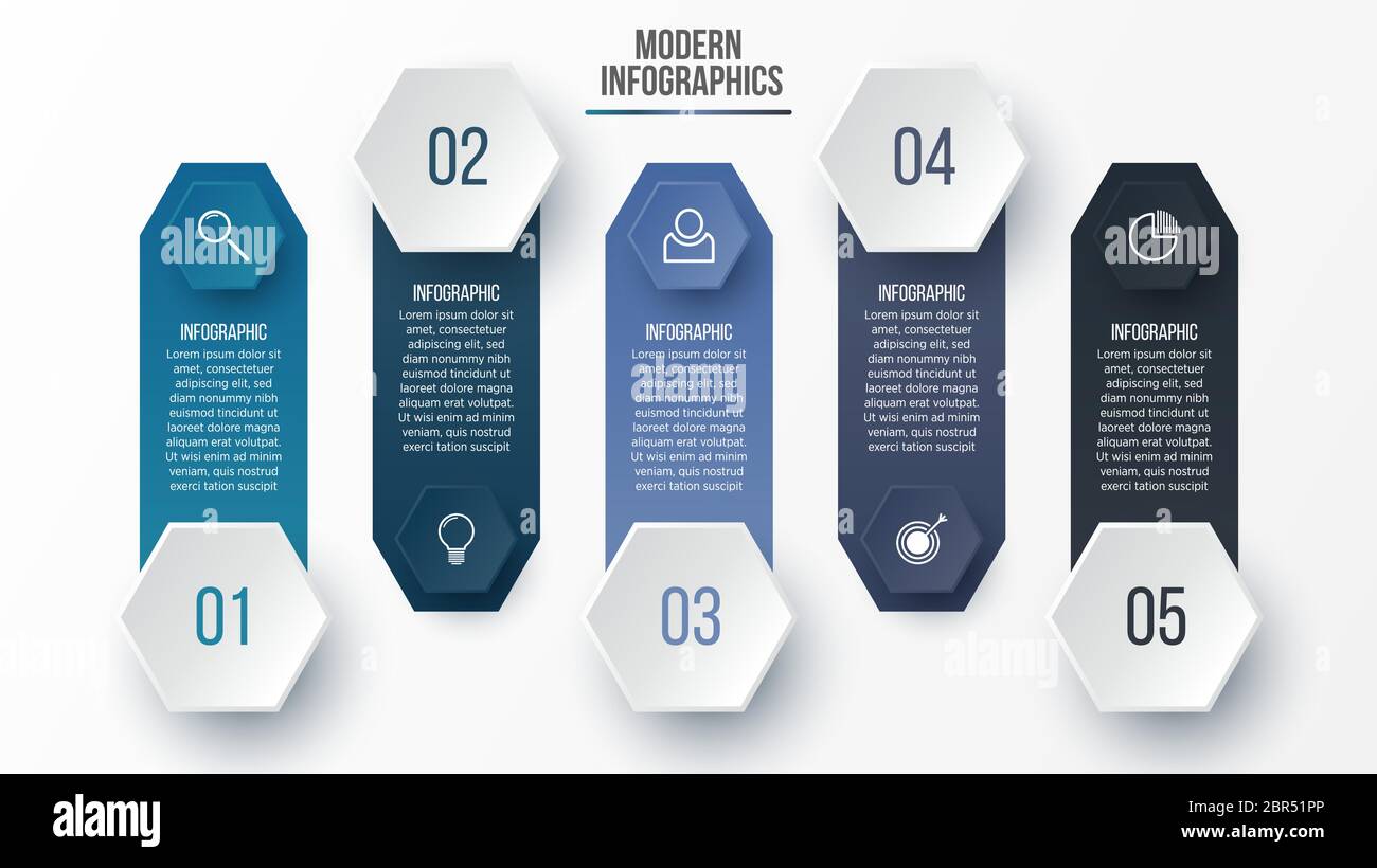 Vector 3D infographic template for presentation. Business data ...