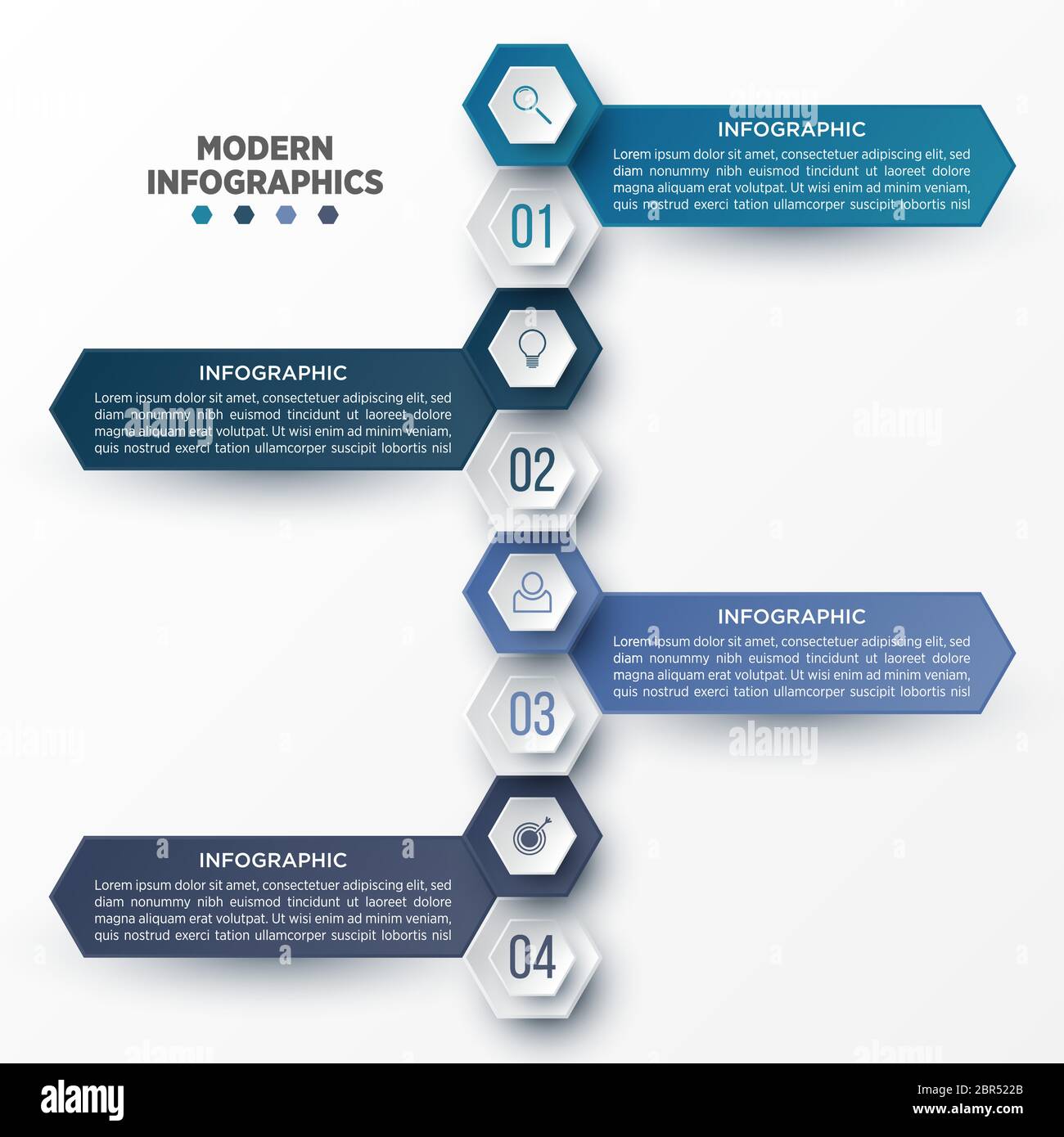 Vector 3D infographic template for presentation. Business data ...