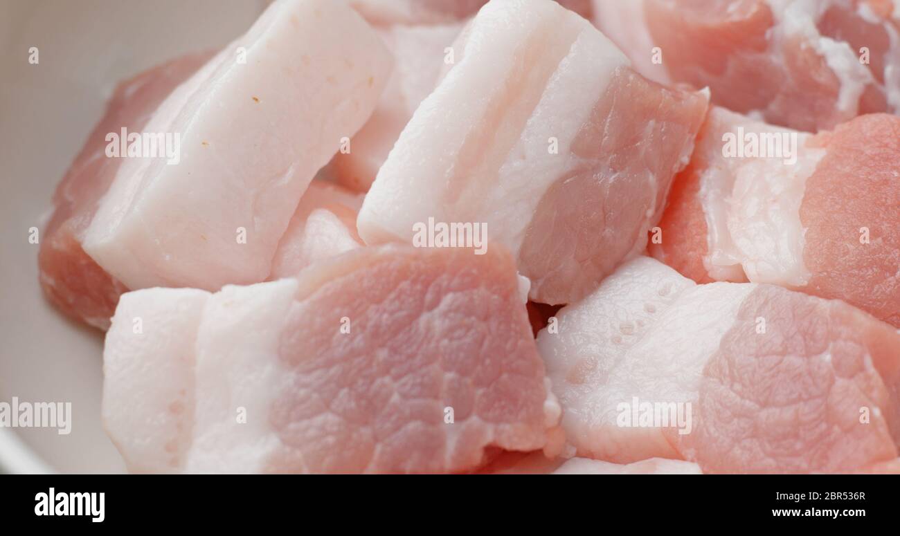 Fresh raw pork belly Stock Photo Alamy