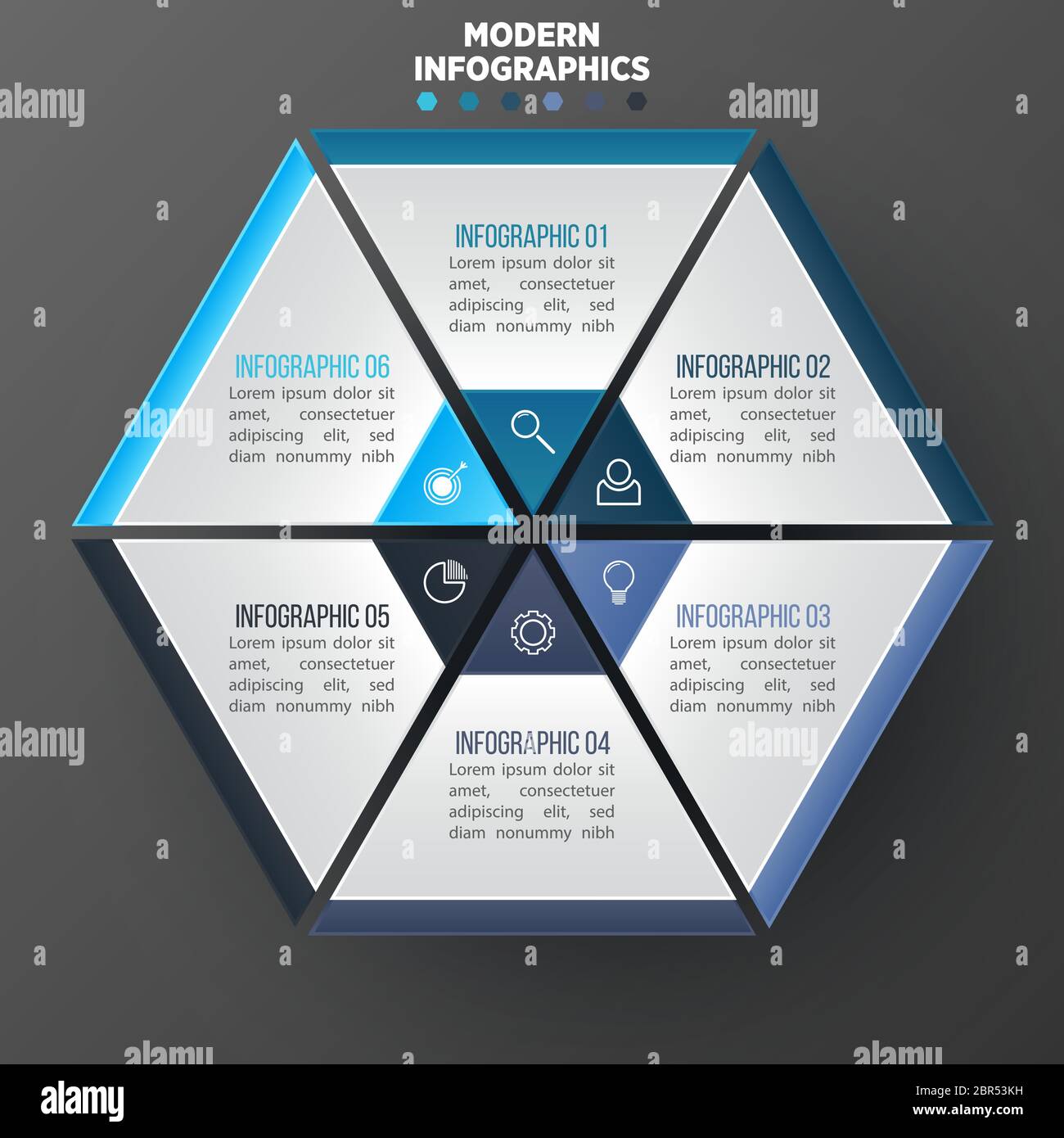 Vector 3D infographic template for presentation. Business data ...