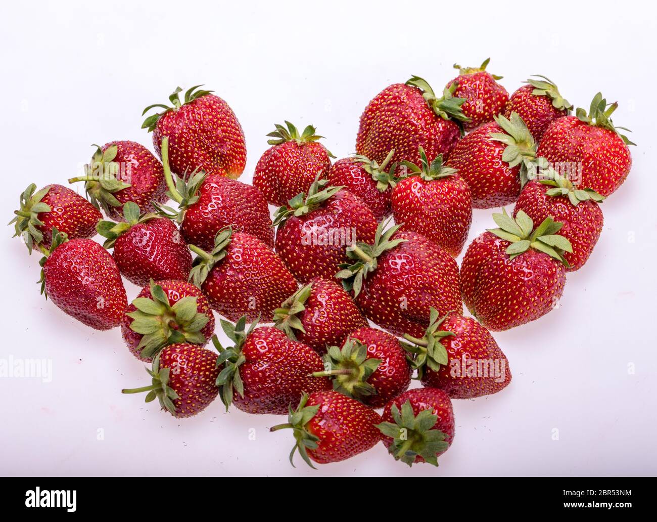 fresh ripe strawberries isolated on white background Stock Photo - Alamy